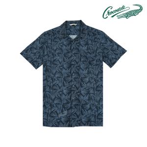 [크로커다일] 에어홀 오픈 카라 반팔 남방 CDAABWS2407