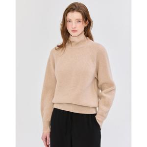 질스튜어트 뉴욕 여성 24FW 스테디셀러 베이지 짜임 울캐시미어혼방 니트 WJSW4D410I2