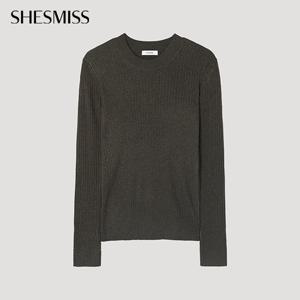 [쉬즈미스] 라운드넥 슬리브 니트_SSKPOP32020_MB