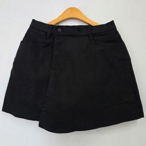 빅사이즈 506 날씬핏블랙치마반바지 DLOU779