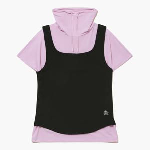 여성 냉감 레이어드 티셔츠 (슬리브리스 SET) 핑크(MQ322LTS73)