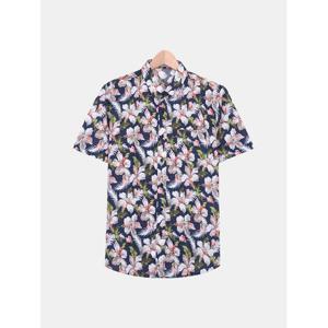 [빌리버스] 남자 하와이안 셔츠 반팔 휴양지룩 꽃 남방 BBI034