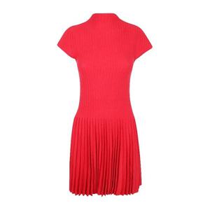 마그다부트림 레드 리브 니트 미니 원피스 280725 RED