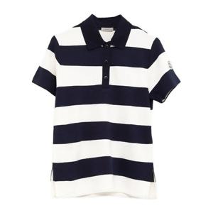 몽클레어 화이트 스트라이프 반팔 폴로 8A0000189B3W F07