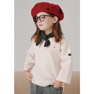 [빈HU] (BZ51TS05CR) 코랄 라운드 7부 소매 티셔츠