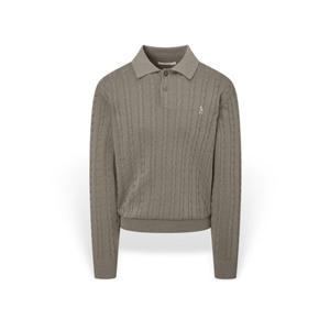 [헤지스] 남성 쿨코튼 케이블 카라 니트 HZSW5F253W2