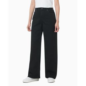 [캘빈클라인 진]여성 CK 로우라이즈 배기 와이드핏 청바지 블랙진 47D713G