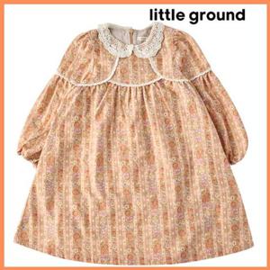 [리틀그라운드8] 룰라비(75A12-400-01)플라워카라드레스 아동여아원피스 가을 간절기 코디 선물 데일리