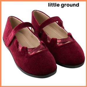 [리틀그라운드8] 룰라비(75A12-823-01)벨벳스트랩플랫슈즈 아동여아단화 여아신발 여아구두 코디 선물