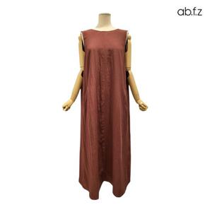 [에이비에프지]백 셔링 포인트 민소매 마 롱 원피스 APZ5QO01G