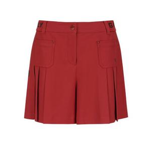 여성 사이드 로고 밴딩 플리츠 와이드 바지 521E3PS203BR