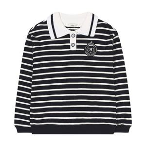 [헤지스키즈]헤지스키즈 스트라이프 카라 맨투맨 (HUW11TM50M-NV)