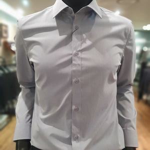 [바쏘옴므]MARIOWSY5-T D 07-AGR 24년 그레이 기본핏 레귤러카라 스판 셔츠