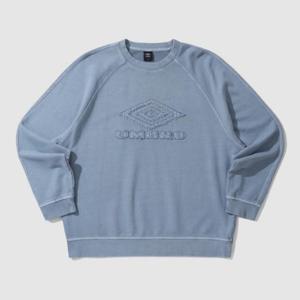 엄브로긴팔티 JQS UP321CFS97-WBL 크리스피 타슬란 맨투맨 / BLUE