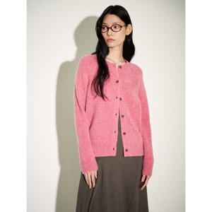 [빈폴레이디스]셔틀랜드 울 라운드넥 카디건  핑크 (BF4X5AC04X)