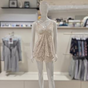 [바바라] 번아웃 프린트 캐미솔 하프슬립 세트 ACS4613S AHS4613H BG