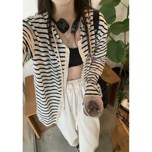 시스루 단가라 후드 가디건 2컬러 HY-4078