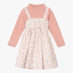 [치크]꽃자수 골지 레이어드 원피스 CKOM24T80_NC해운대점