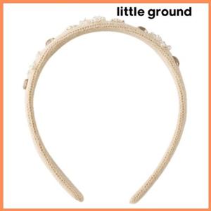 [리틀그라운드8] 룰라비(75A12-873-07)눈꽃니트헤어밴드 아동여아 악세사리 머리띠 장식 파티 공주 코디