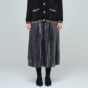 [유닛]글리터 플리츠 미뮬러스 롱 스커트 UFKWBS384N