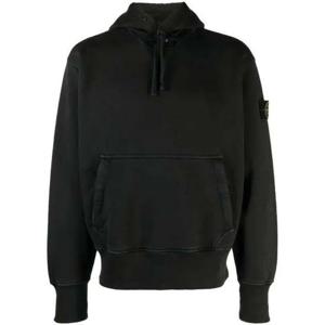라프리마 스톤아일랜드 66455 헤비 텍스쳐드 플리스 후드 Sweatshirt Oversized 핏 후드티