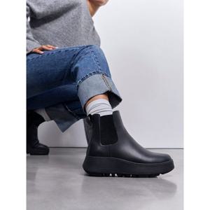 [핏플랍][삼성물산공식]여성 워터프루프 레더 첼시부츠 올 블랙 (FT59K2B095)