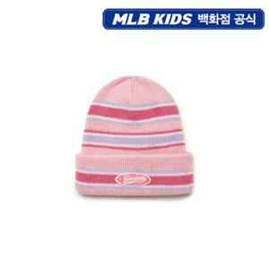 [MLB키즈] 바시티 스트라이프 비니 (7ABNV0256-50PKM)