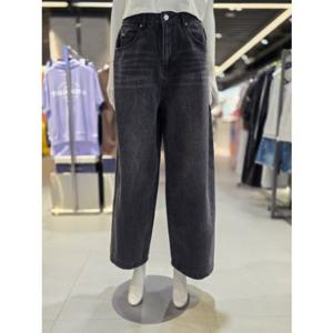 클라이드 엔 FPCDP896F 여성용 와이드 벌룬 데님팬츠 BK