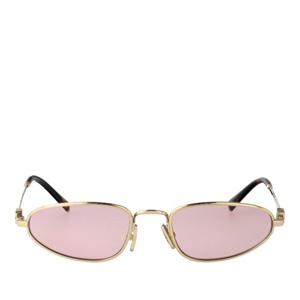 미우미우 메탈 오벌 핑크 선글라스 0MU A52S ZVN4I0 52