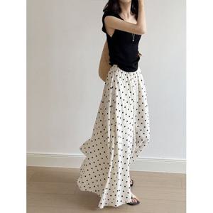[헤레이스]도트 롱 스커트_YMSH25SS603