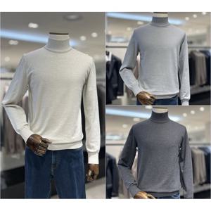 [레노마캐주얼]25년 신상 F/W 부드러운 반폴라 남성필수 소프트니트 3종1택  RRCIKT9123A EK