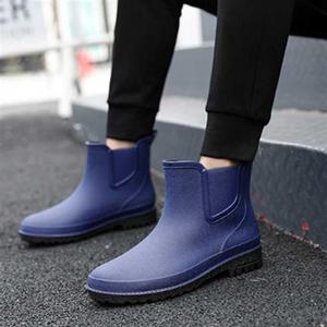 농사용장화어부장화 남자 방수 고무 신발 레인 부츠 패션화 발목 장화