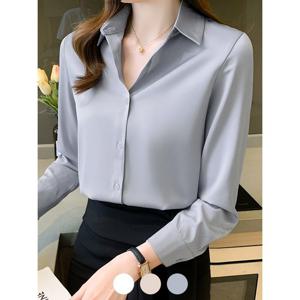 [예쎄][예쎄] 베이직 실크 찰랑 블라우스 (S4FBL005A)