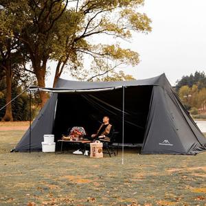 마운틴하이커 백패킹 a형텐트 솔캠 쉘터 블랙 5.5m 백패킹텐트 솔캠용 비박텐트 면텐트 견고한텐트 휴대용편한텐트 감성캠핑필수 낭만캠핑 부쉬크래프트