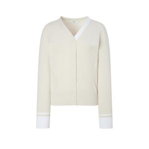 헤지스골프 BEST 여성 백 포인트 브이넥 가디건(HWSW5C612I1)
