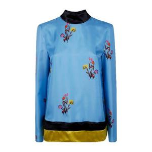 마르니 플로럴 하이넥 실크 블라우스 TTMA0436Q0 UTSG37 TUB48