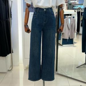 아날도바시니 DP02 절개포켓 청 와이드 세미붓컷 데님 AY09DP02S