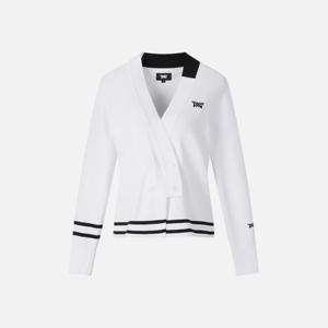 PXG골프긴팔티 UQC PGFPW4305-01 여성 컬러 트림 니트 가디건