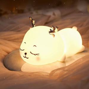 무선 애니멀 실리콘 LED 수면등 무드등 조명 KGA-07 애니멀 실리콘 무드등 조명