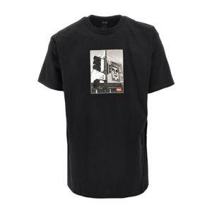 오베이 그래픽 크루넥 레귤러 핏 티셔츠 22MC0001476 BLACK