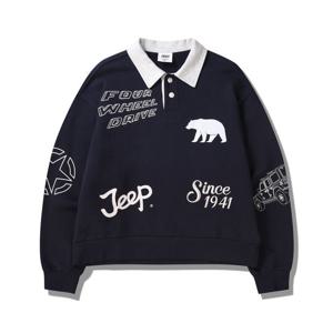 [지프]여성 아메리칸 어드벤처 시리즈 카라 긴팔 맨투맨 JP3TSF816