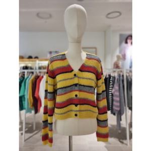 [레코브] 스트라이프 브이넥 크롭가디건(LC31EXKC615X)