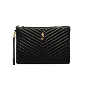 생로랑 모노그램 마틀라세 뉴미듐 클러치 559193 CWU01 1000