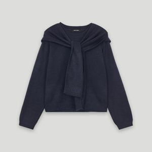 [코데즈컴바인] 라운드넥 니트 풀오버 후드숄 SET (CKC-PU006W9)