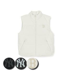 MLB 공용 메가로고 중량 패딩 집업 베스트 (3ADVB0156)