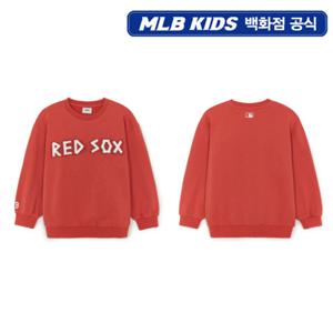 [MLB키즈PG] 스트릿 베이직 로고 테이프 아트웍 기모 맨투맨 (7AMTB1556-43RDL)