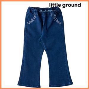 [리틀그라운드8] 룰라비(75C12-410-01)자수부츠컷데님팬츠 아동여아하의 데일리 코디룩 선물 청바지 긴바지