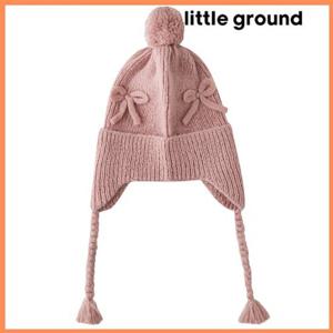 [리틀그라운드8] 룰라비(75C12-802-02)폼폼리본모자 아동여아 악세사리 겨울니트모자 데일리 선물 코디