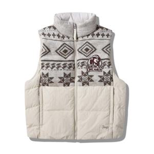 [지프]여성 니트배색 패딩조끼 JP4JPF623