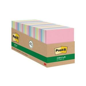 (3M) 포스트잇 그리너노트 스윗스프링클즈 654-24RP-A 점착식 메모지/76x76 (1개)